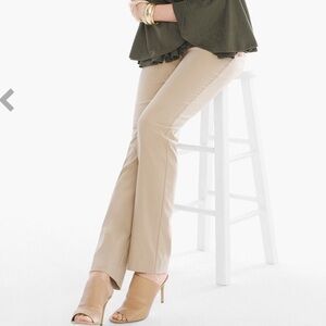 NWT Chico's Sz 0.5 (6) So Slimming Brigette Straight Leg Pants in Sonora Sand